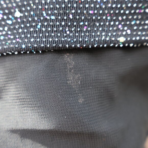 Sparkly Top - Sheer Hem - Black with Sparkle - NWT - Size S - Mandy Evans - Picture 5 of 12